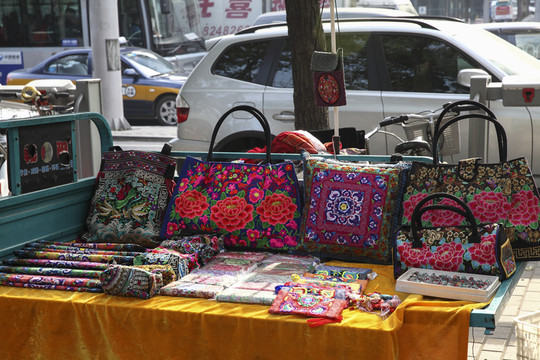 藏族手工刺繡包包
