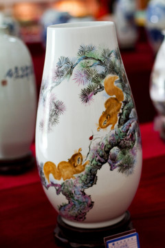 景德鎮(zhèn)瓷器 民俗工藝品 花瓶
