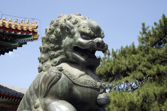 頤和園 銅獅子
