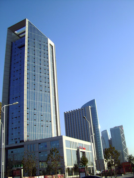 城市高層商務寫字樓建筑群