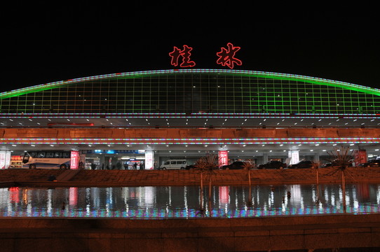 桂林機(jī)場夜景
