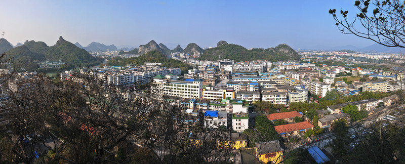 桂林市區(qū)全景圖