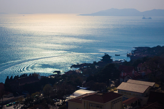 青島小魚山海景遠眺TIF高清