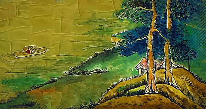 山水畫 油畫