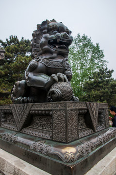 頤和園獅子雕塑