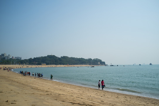 廈大白城沙灘