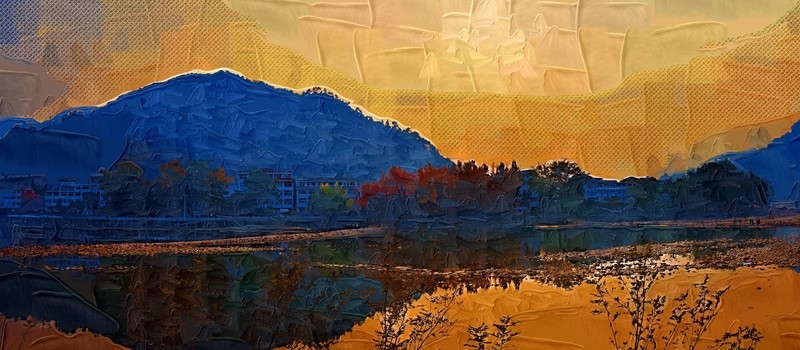 油畫 山水畫