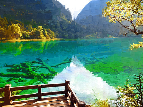 九寨溝風(fēng)景