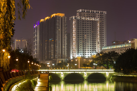 成都錦江夜景