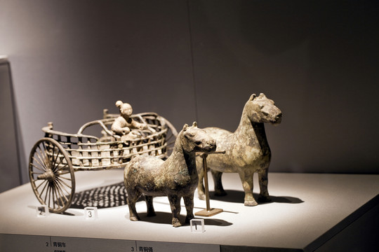 南京博物院 古代青銅器 馬車