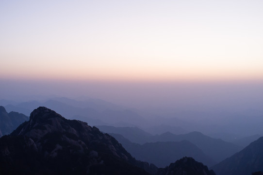 黃山晚霞