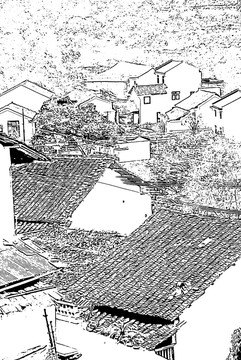 房子素描
