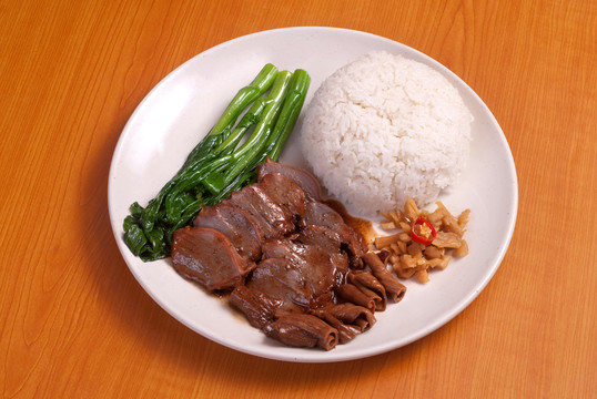 鹵水拼盤飯