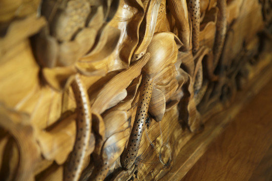 金絲楠木雕花