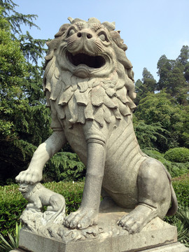 中山陵  石獅子