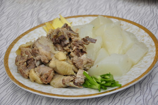白蘿卜炒雞