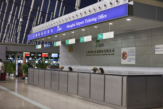 浦東機(jī)場(chǎng) 航站樓 室內(nèi) 上海