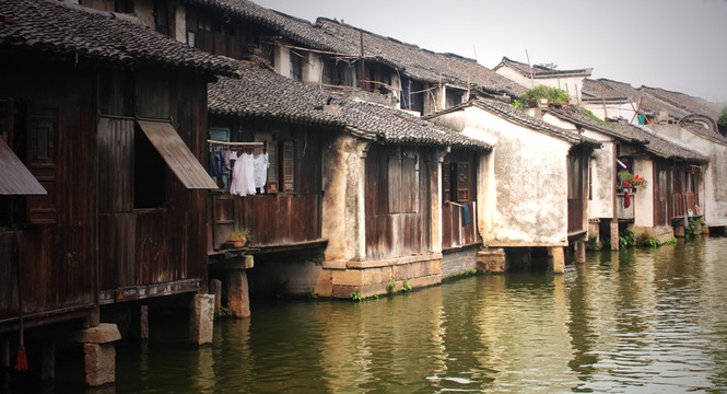 烏鎮(zhèn)水景和木屋