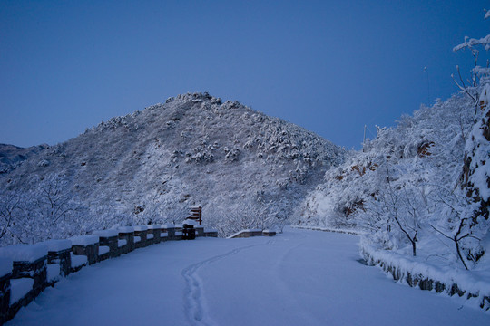 水長城雪景