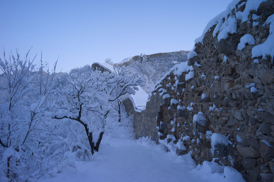 長城雪景