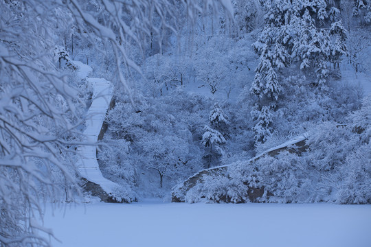 長城雪景