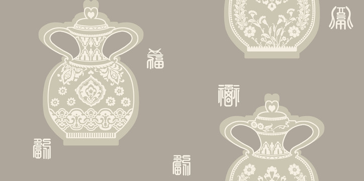 分層中式花卉圖案設(shè)計(jì)