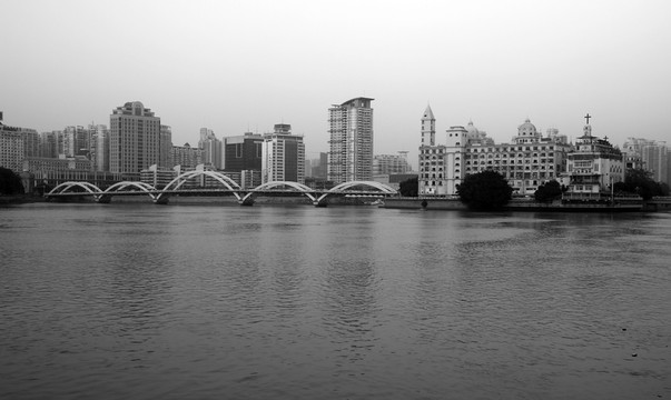 黃昏江景