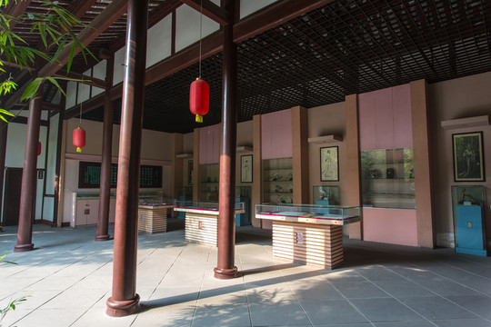望江樓公園薛濤紀(jì)念館內(nèi)景