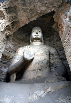 云岡石窟 釋迦坐像