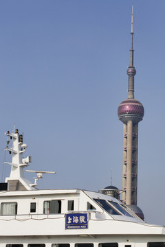 上海 城市 外灘建筑 東方明珠