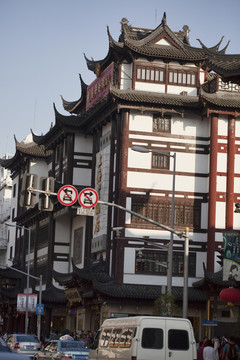 上海 豫園老街 傳統(tǒng)建筑 城市