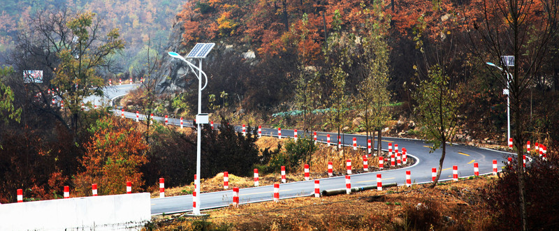 秋季的盤山公路
