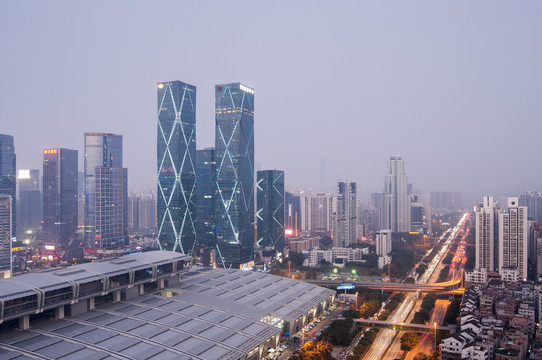 深圳卓越大廈 卓越城 都市風光