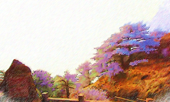 樹林裝飾畫