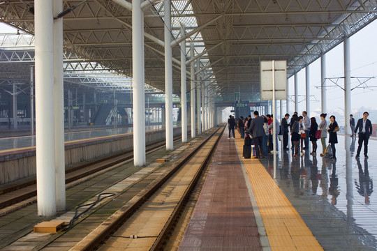 浙江 溫州火車站 站臺 月臺