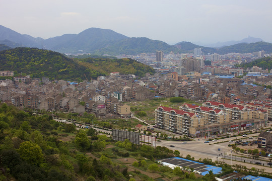 浙江溫嶺 城市全景  現(xiàn)代建筑