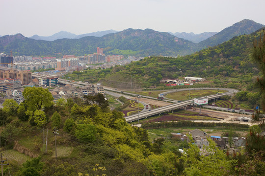 浙江溫嶺 城市全景  現(xiàn)代建筑