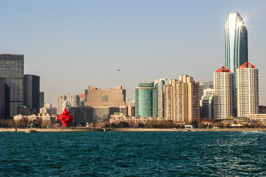 魅力青島濱海風光 五四廣場遠景