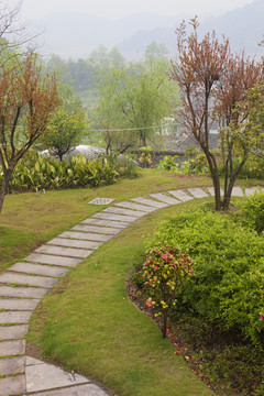 山莊別墅 道路 庭院 居住環(huán)境