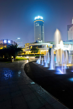 城市 建筑 酒店 夜景 雕塑