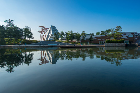 公園晨景