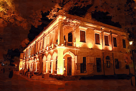 酒店建筑畫(huà)