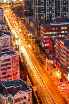 路橋建筑 長曝光車流