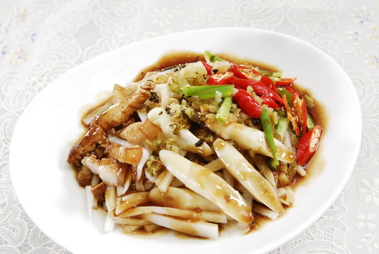 酸菜筍炒肉