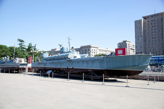 軍事博物館的軍艦