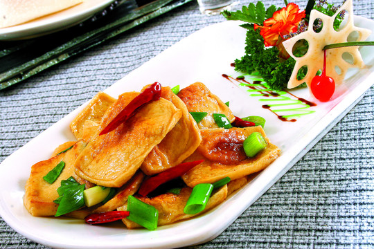 香蔥煎豆腐