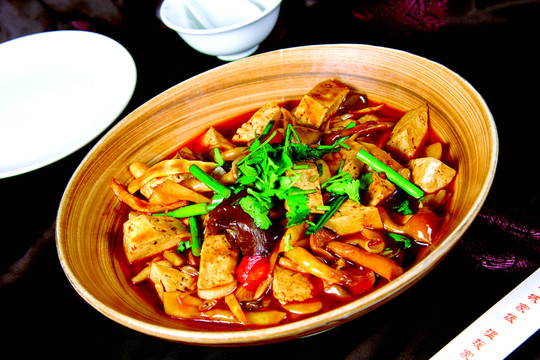 菌菇竹筍老豆腐