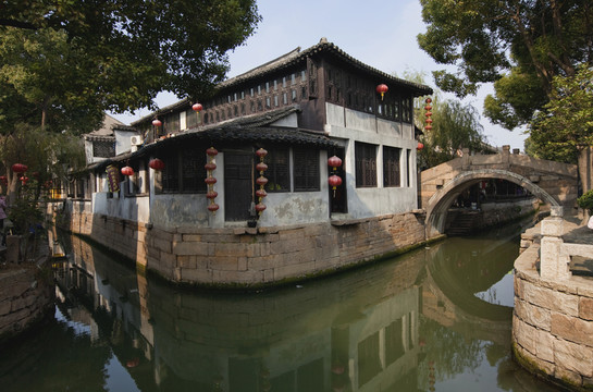 蘇州 甪直古鎮(zhèn) 江南 中式建筑