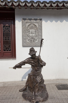 蘇州 甪直古鎮(zhèn) 江南 民俗雕塑