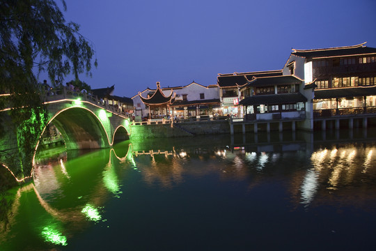 七寶古鎮(zhèn) 街道 上海 著名景點(diǎn)